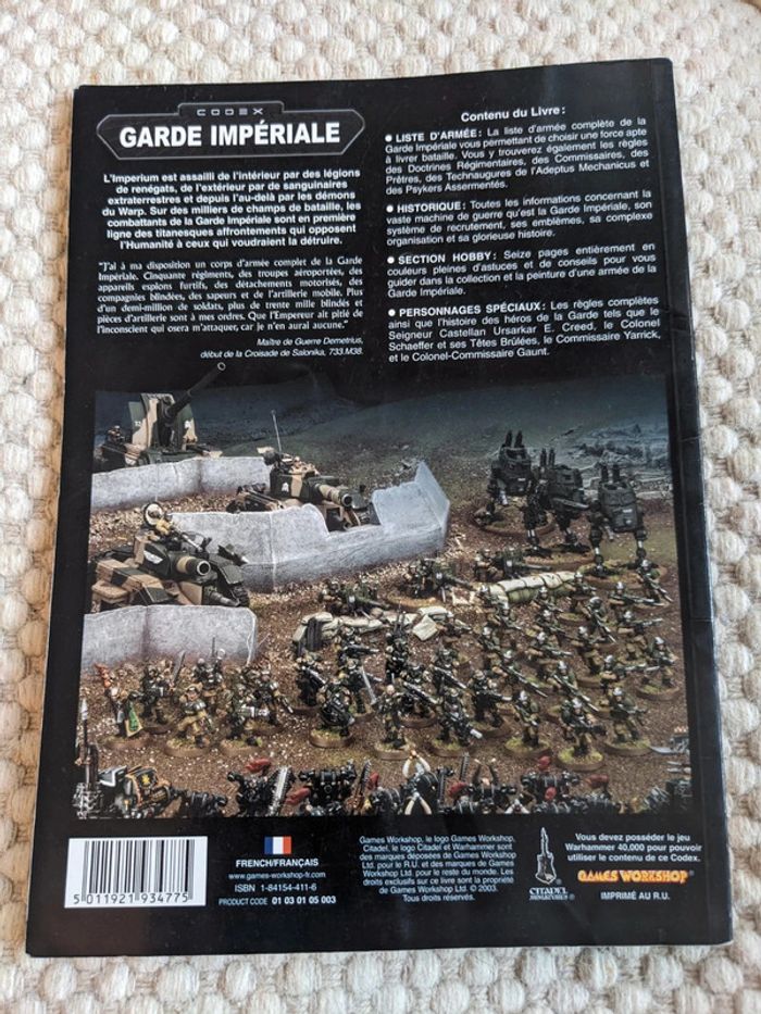 Codex Garde Impériale Warhammer 40K - photo numéro 2