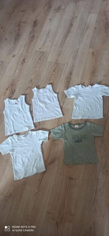 Lot de 5 maillots de corps 3 ans