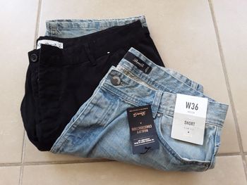 Lot 2 bermudas homme W36 DENIM Co NEUFS