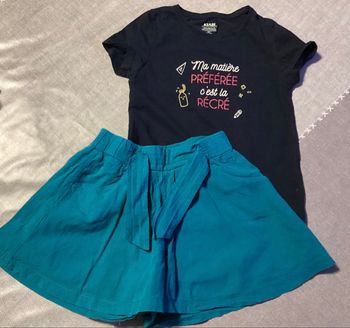 Ensemble teeshirt et short 5 ans