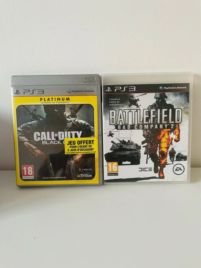 Call of duty et battlefield ps3