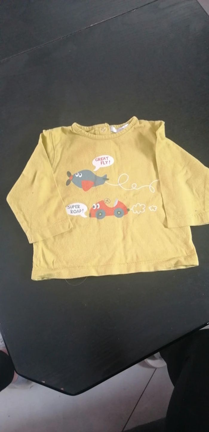 Tee shirt manches longues 9 mois kitchoun