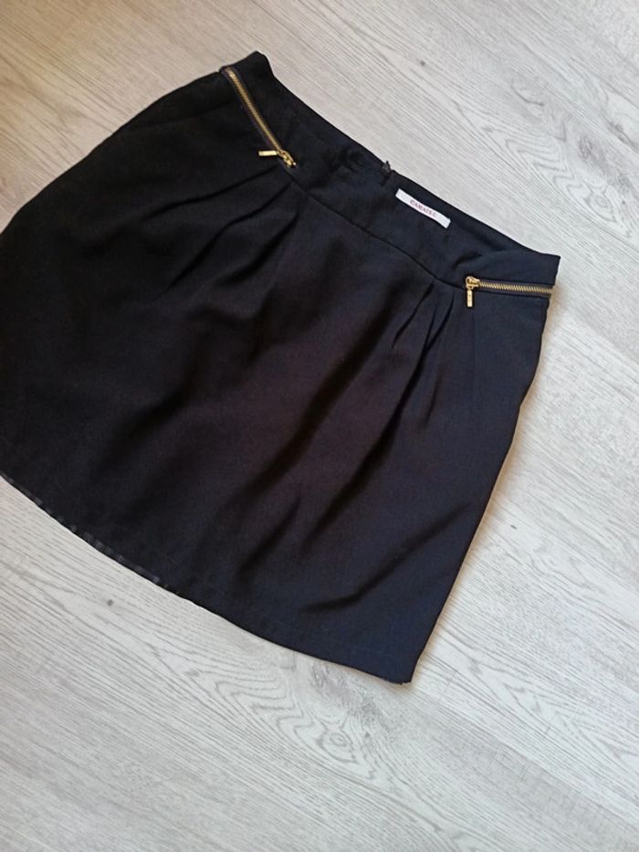 Mini jupe noire taille 36 S très bon état camaieu - photo numéro 5