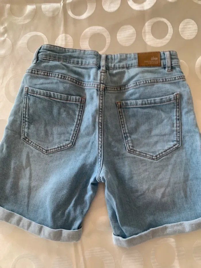 Short jean fleur - photo numéro 4