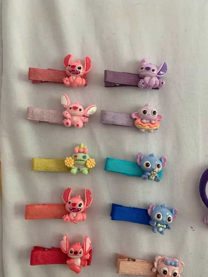 Lot de barrettes stitch - photo numéro 2