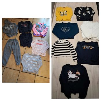 Lot de pulls et sweats 8ans fille neufs