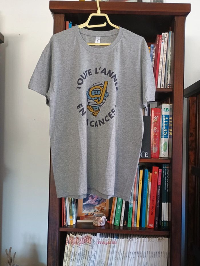 Tee shirt gris vacances XL