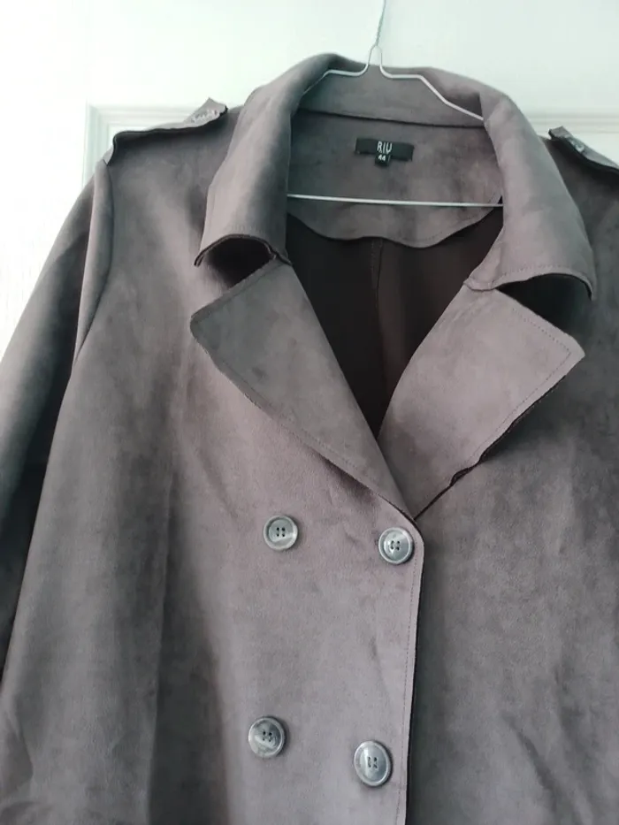 Manteau demi saison suedine - photo numéro 4