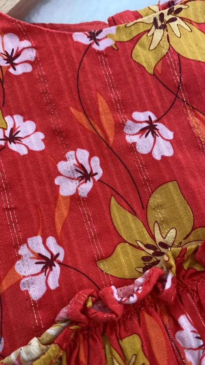Robe été fleurie - 6 mois - photo numéro 3