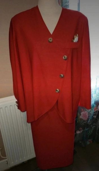 Tailleur vintage avec blazer jupe 44/46