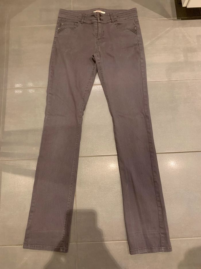 Jean droit gris Camaieu taille 38
