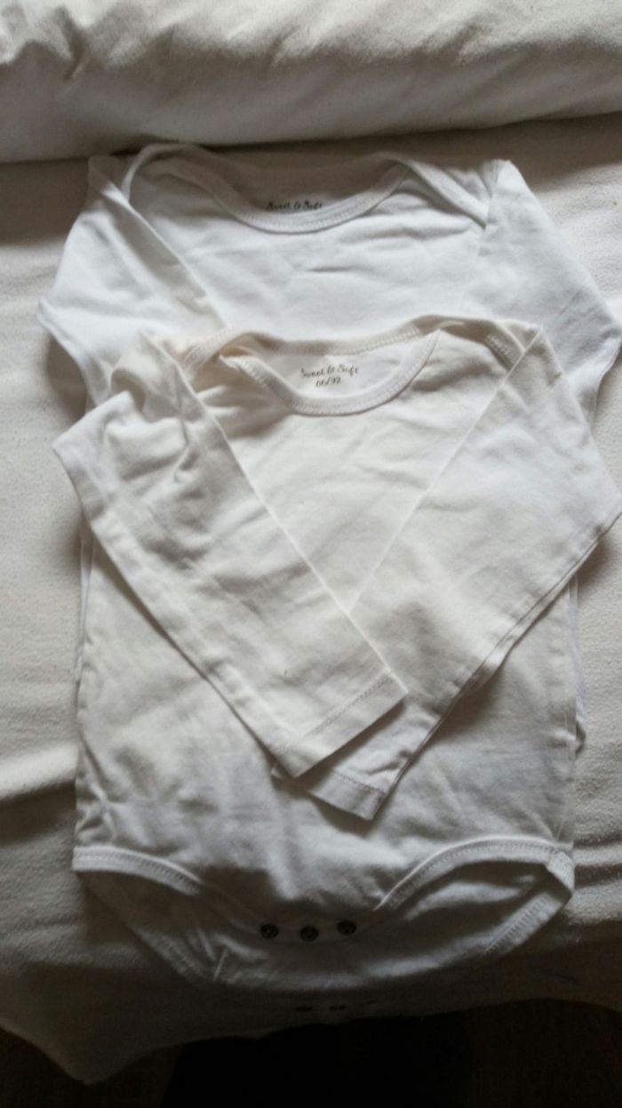 Lot de 2 Bodys unisexe
