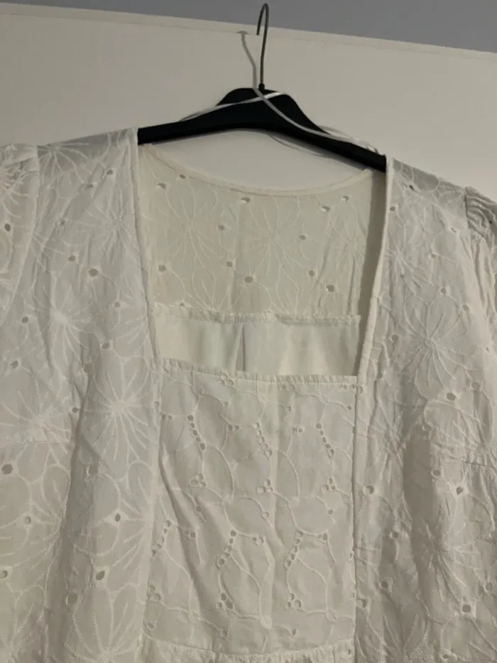 Robe blanche coton - photo numéro 2