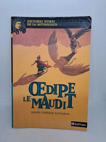 "Œdipe le maudit", de Marie-Thérèse Davidson.
Nathan.
128 pages.
ISBN : 978.2.09.282573.0