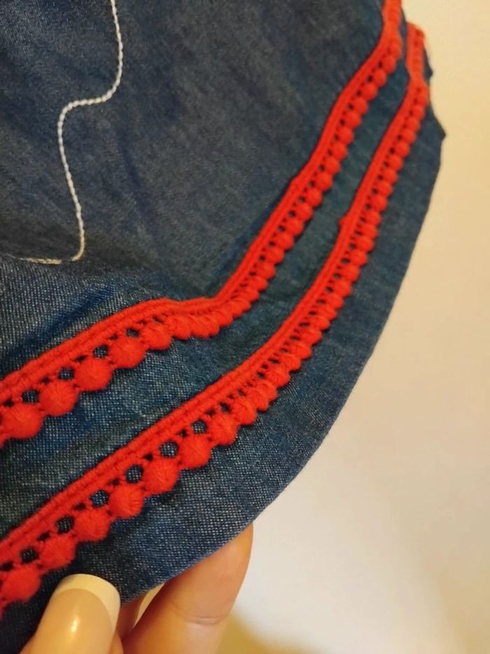 Robe en jeans léger fille 6mois - photo numéro 5