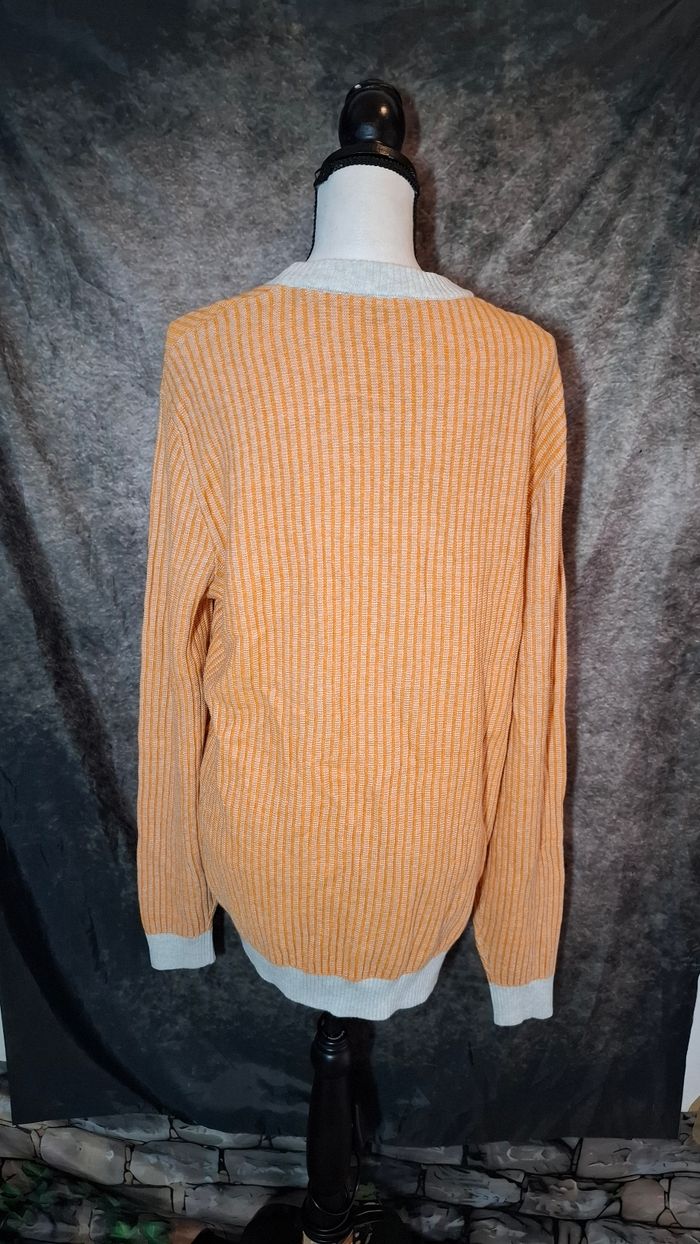 Pull maille côtelée orange gris Esprit - photo numéro 7