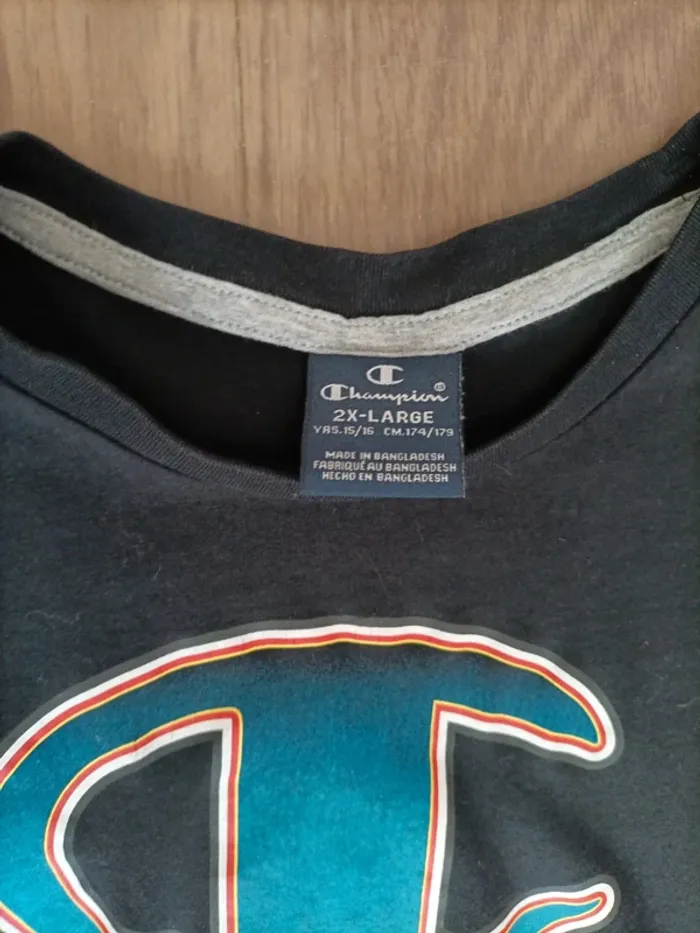 T shirt garçon Champion 15/16 ans - photo numéro 3