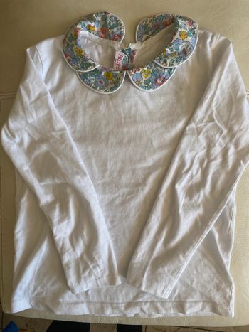 T-shirt double col liberty Betsy creatrice 8 ans