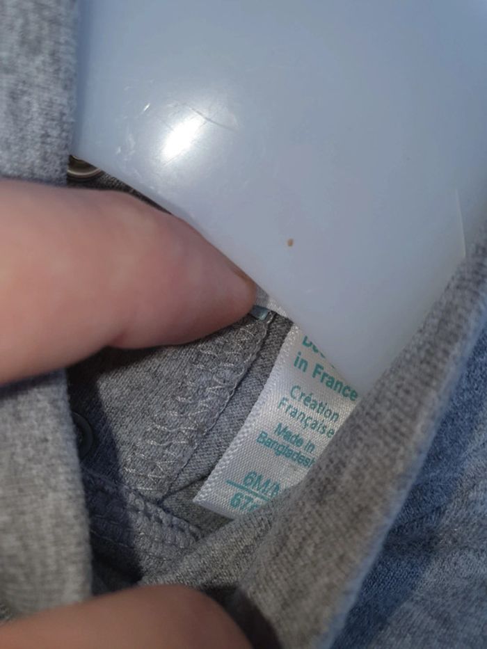 Maillot t-shirt sous pull 6mois - photo numéro 3