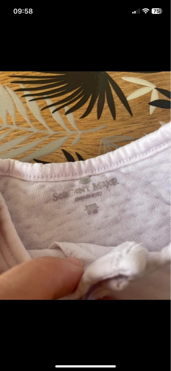 Pyjama d’hiver à pression avant blanc à motif ourson sergent major bb 3 mois - photo numéro 7