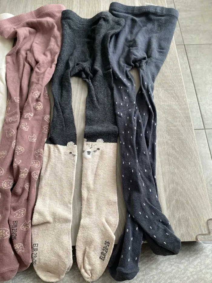 Lot de 4 paires de collants kiabi 23/26 - photo numéro 3