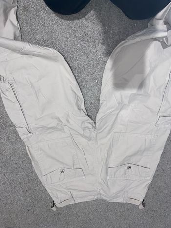 Pantalon cargo crème