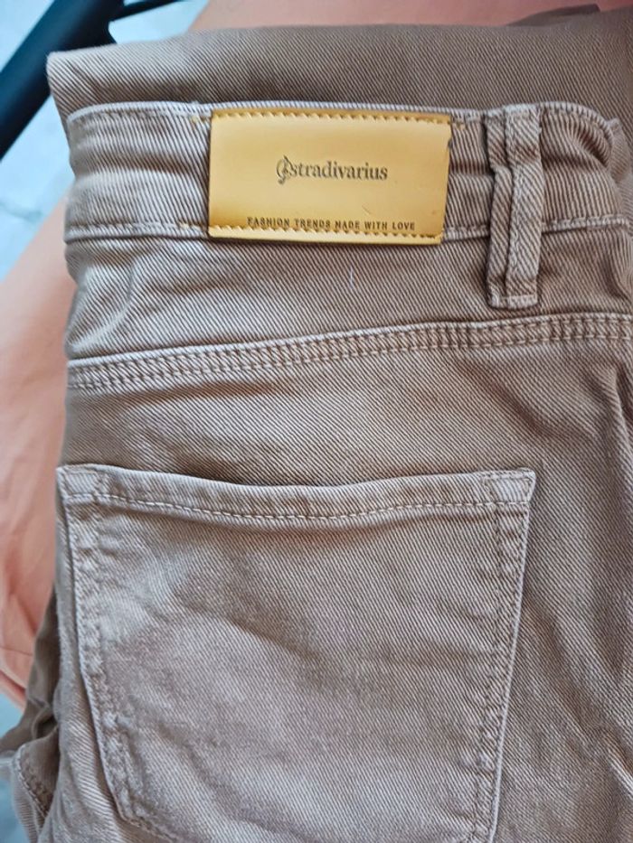 Jean camel straight fit Stradivarius Taille M38 - photo numéro 5