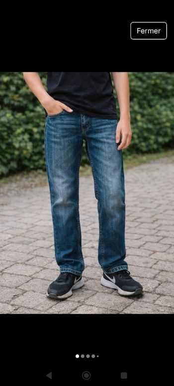 Jean Kaporal bleu taille 14 ans 