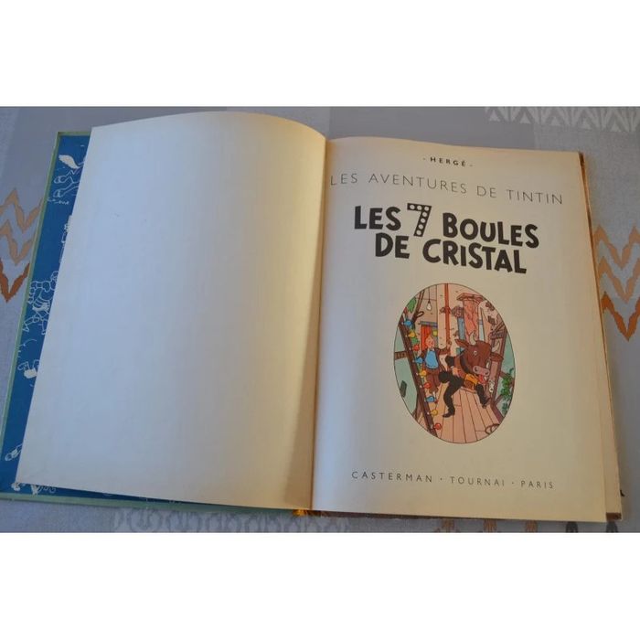 Tintin les sept boules de cristal B12 de 1955 - photo numéro 5