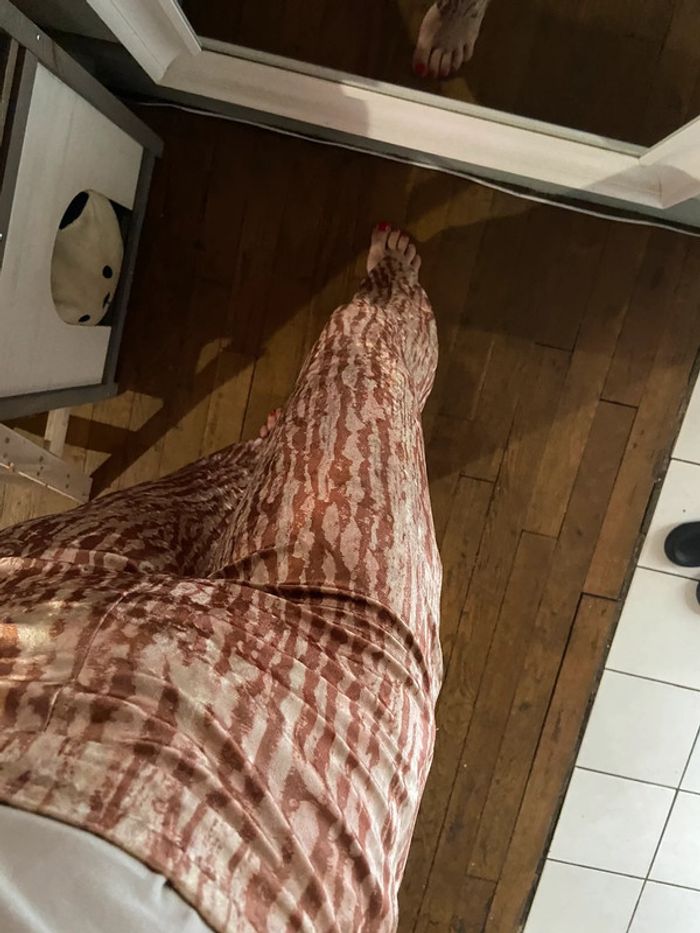 Pantalon large velours - photo numéro 4