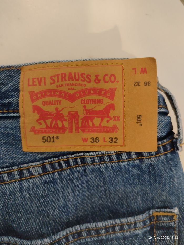Jeans Levi's 501 W36 L32 - photo numéro 1