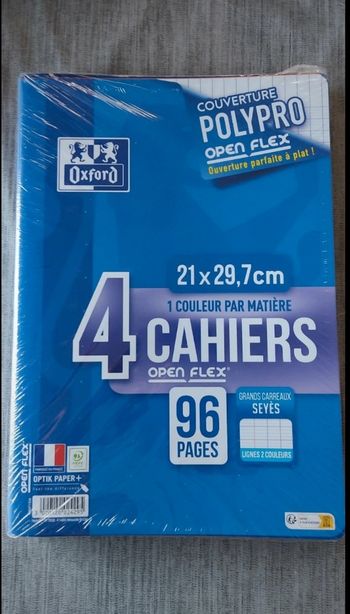 Lot 4 cahiers Oxford