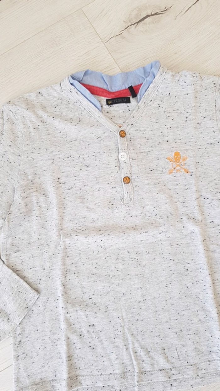 Lot de 2 tee shirts mi saison garçon 6ans ikks - photo numéro 5