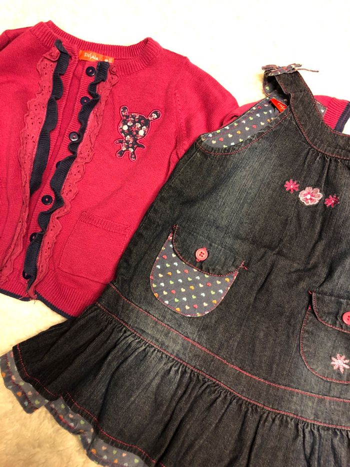 Ensemble robe gilet 18m - photo numéro 3