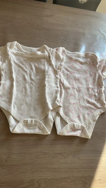 Lot de 2 bodies manches courtes Early days en 9/12 mois