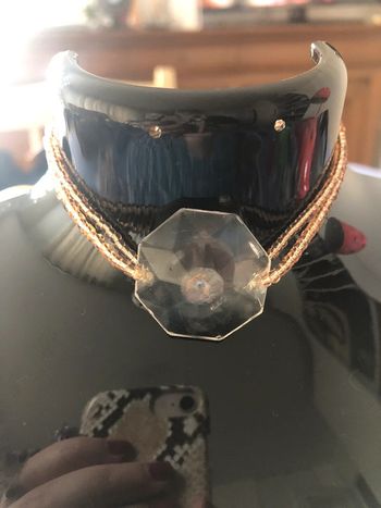 Bracelet fait main perles dorées et clair neuf