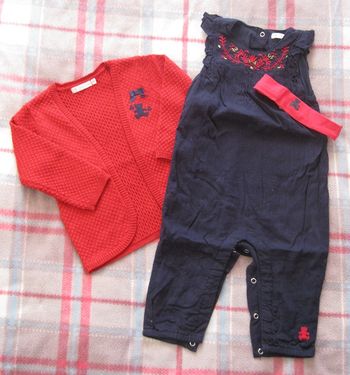 Combinaison gilet et bandeau Lulu Castagnette 18 mois