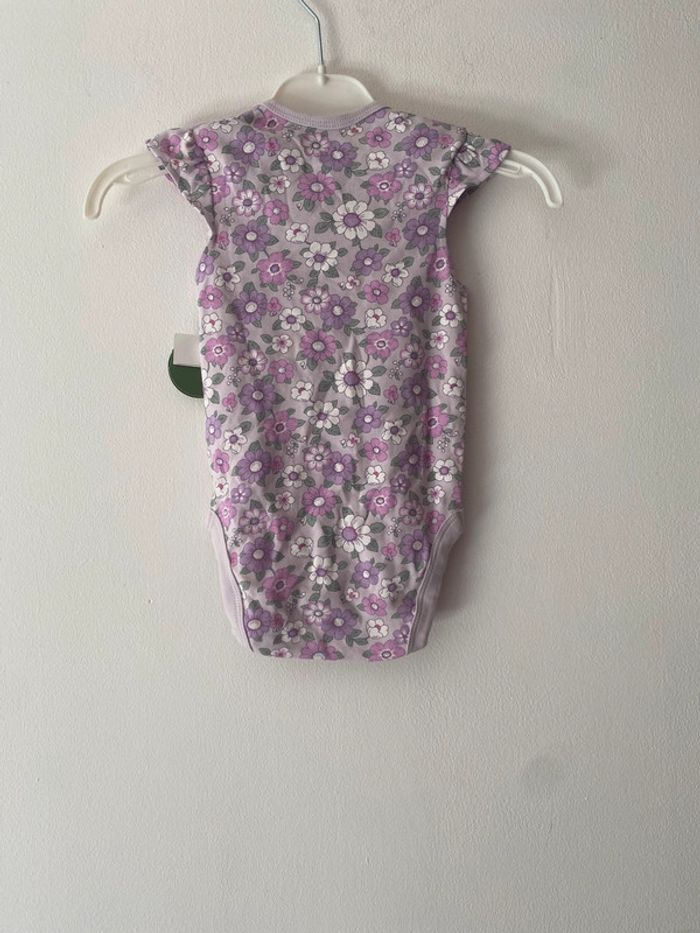 Bodies fille 12-18mois avec des fleurs - photo numéro 2