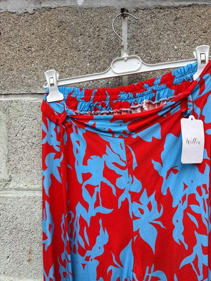 Pantalon été jambes larges taille unique - photo numéro 3