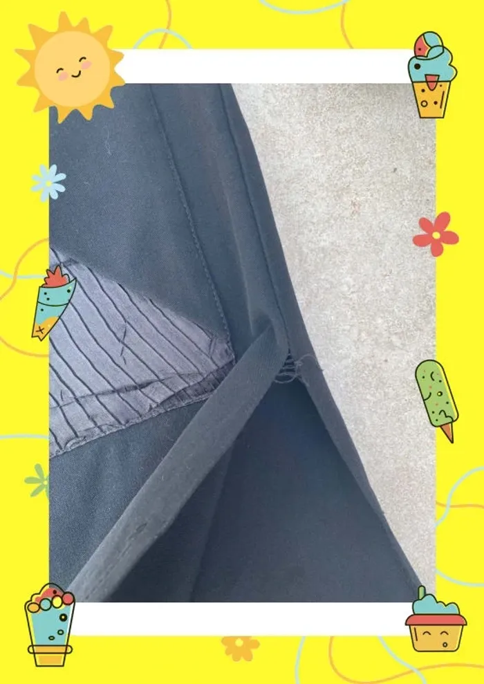 Jupe longue Kakie noire 40 L - photo numéro 4