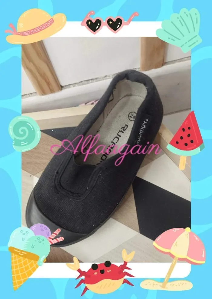 Chaussons de sport noirs mixte gym rucanor 24 - photo numéro 4