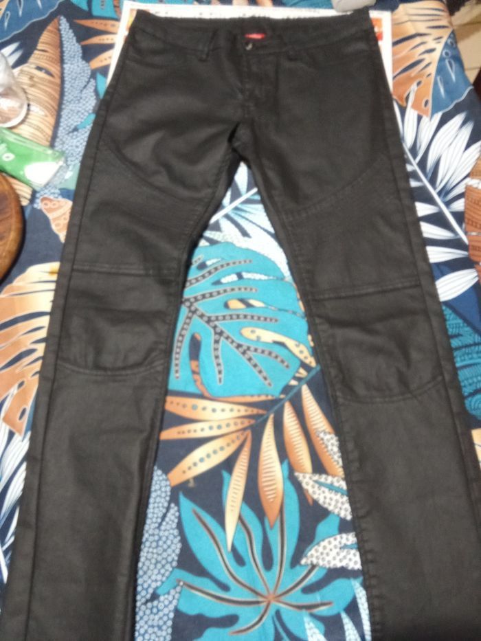 Pantalon fille 14 ans tissaia effet ciré, enduit - photo numéro 4