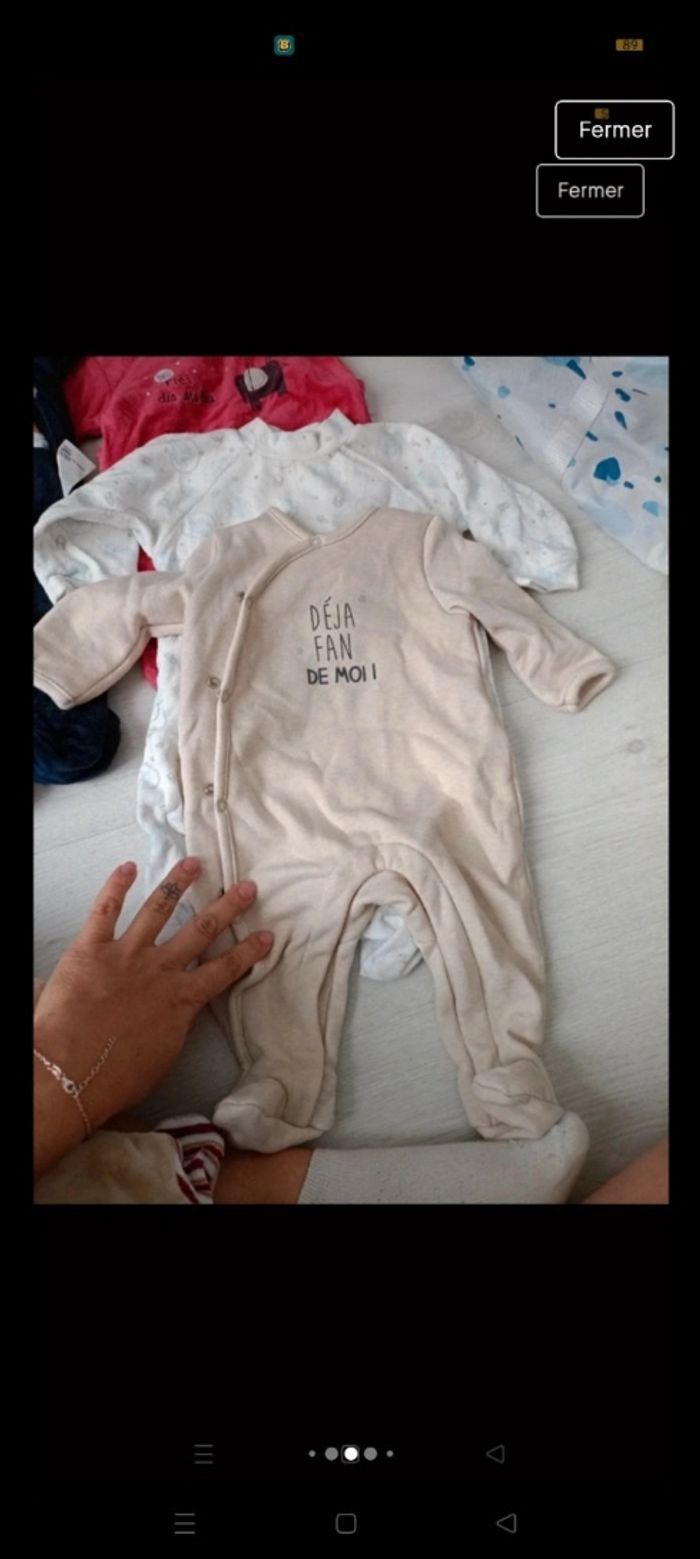 Lot pyjama body trois mois - photo numéro 6