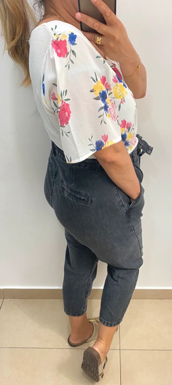 Blouse a fleurs taille L - photo numéro 6