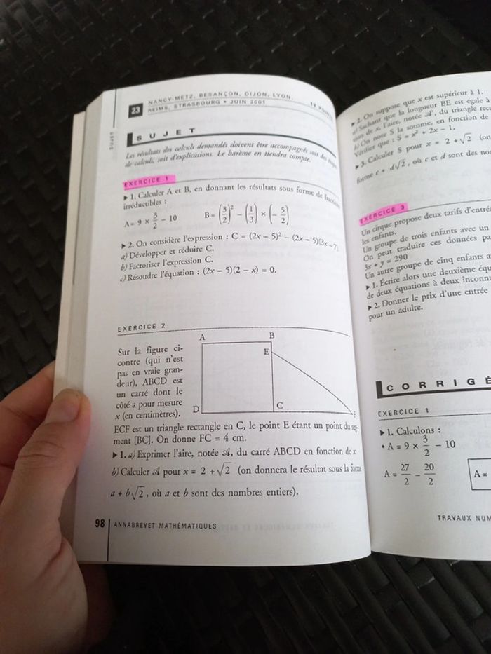 Livre Annabrevet mathématiques - photo numéro 3