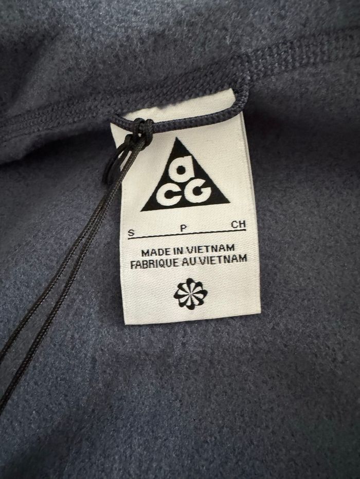 Nike ACG Wolf Tree Polartec Hooded Full-Zip Top Bleu Veste Polaire - photo numéro 7