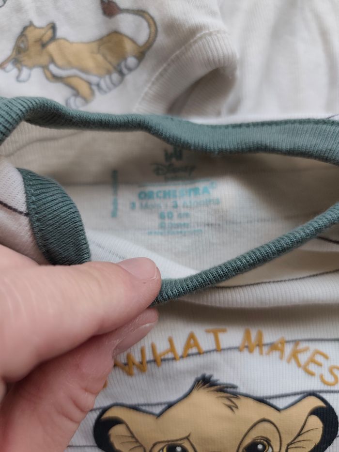 Lots de Body bébé garçon roi lion - photo numéro 3