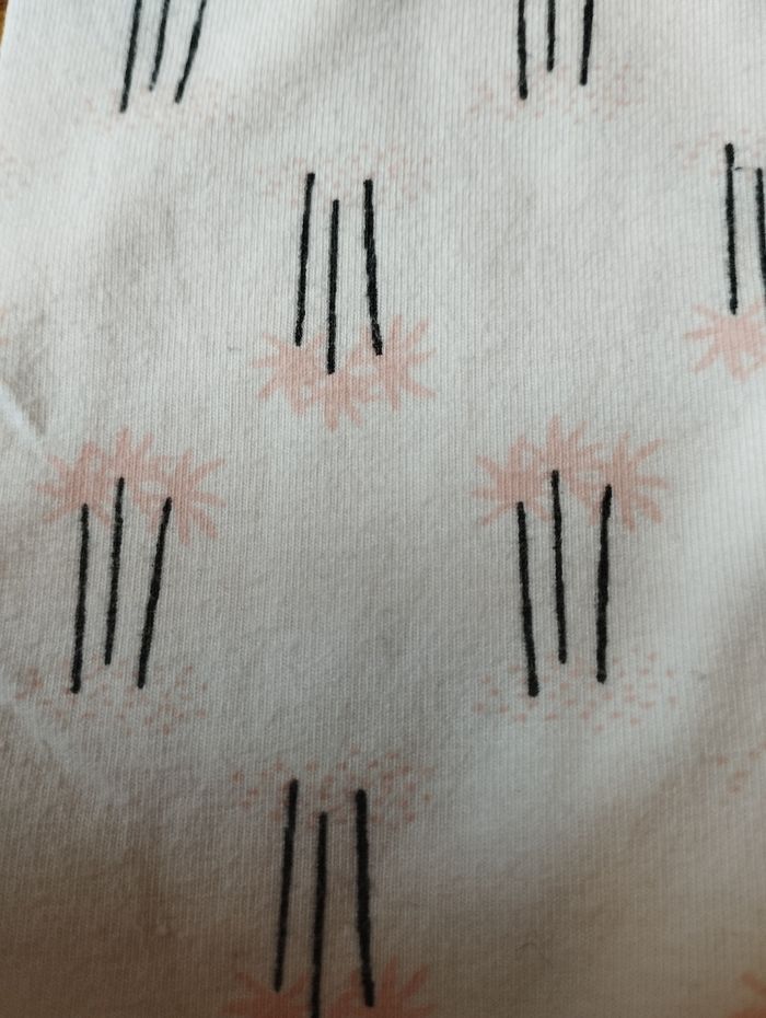 Legging fille 9 mois La Redoute Mini neuf motif palmiers rose pâle - photo numéro 4