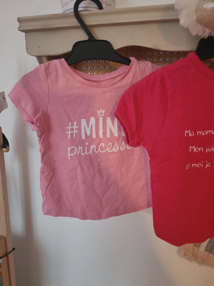 Lot de 2 t-shirts bébé fille - photo numéro 2