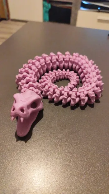 Serpent squelette d'halloween